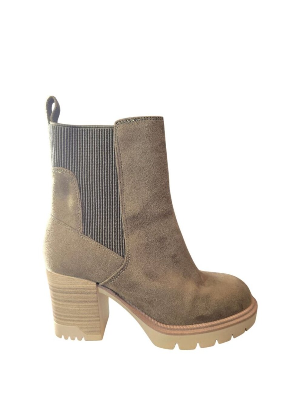 Altar'd State "Luciana" GS1373511AS Platform Chunky Sole Ribbed Knit Bootie, 6 - Picture 3 of 8
